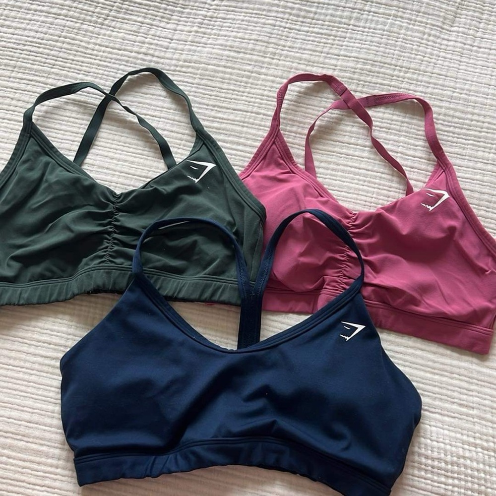 4 gymshark sports bras